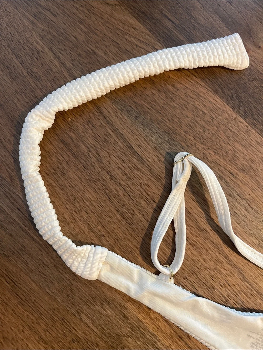 Monday Swimwear Maui Top in Ivory Crinkle
